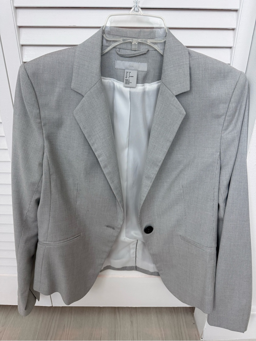 H&M Light Gray Women's Tailored Blazer